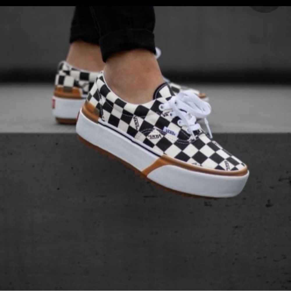 Vans Stacked Era Women’s Checkered Platform Sneakers